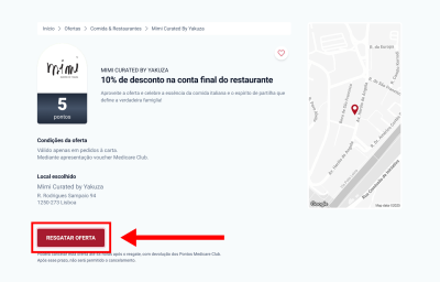 Mimi curated by Yakuza, passo 1: Resgatar oferta