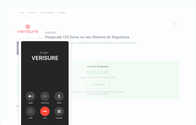 Verisure, passo 3: Contacte o parceiro